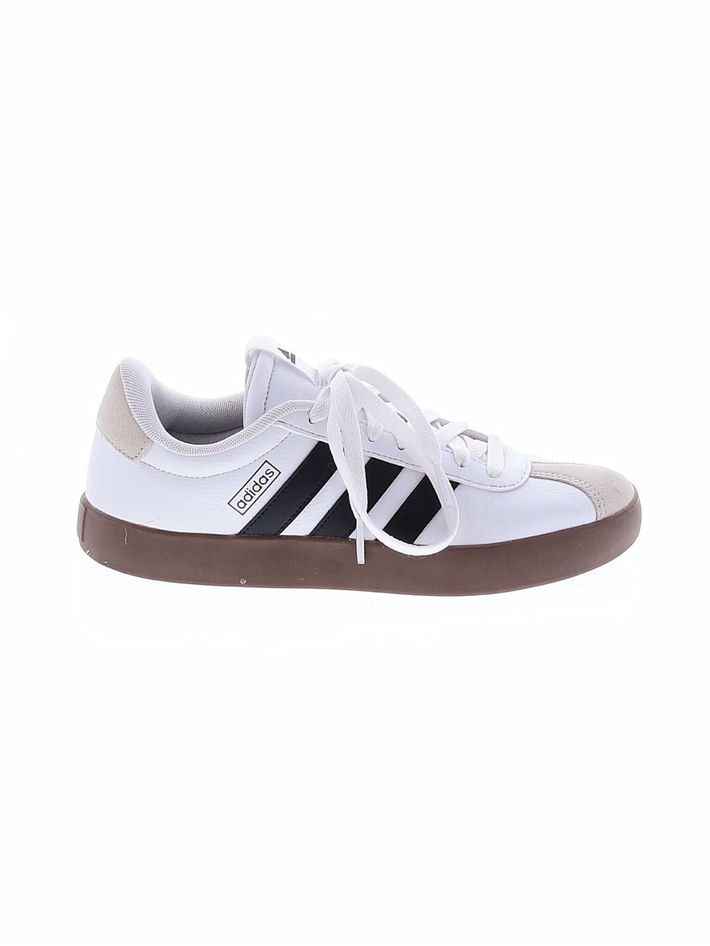 adidas White Sneakers with Black vl court  Shoes